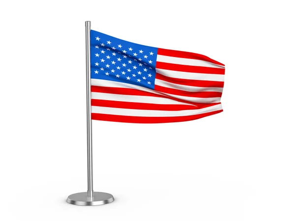 날개가 퍼덕거리는 깃발 미국 — 스톡 사진