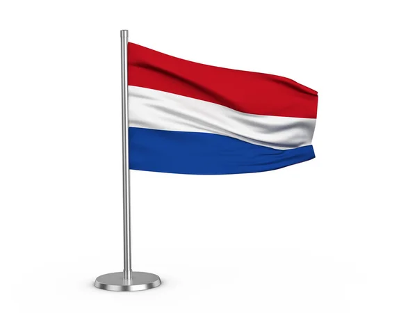 Fladderende vlag Nederland — Stockfoto