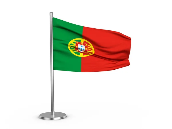 Bandeira em flapping Portugal — Fotografia de Stock