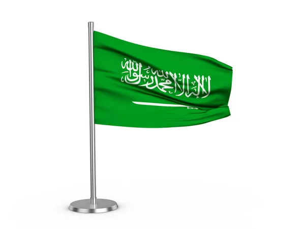 Bandiera battente Arabia Saudita — Foto Stock