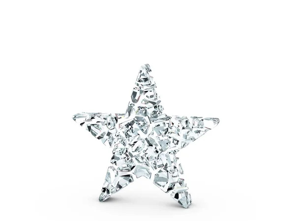 Törött üveg csillag szimbólum — Stock Fotó
