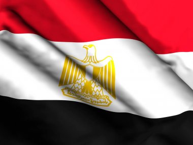 Mısır bayrağı arka plan 3d illüstrasyon