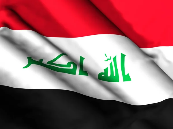 Iraq bandiera sfondo 3d illustrazione — Foto Stock