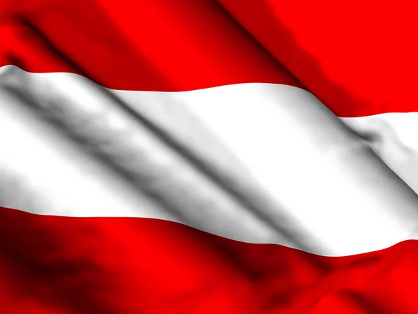 Österreich Flagge Hintergrund 3D Illustration — Stockfoto