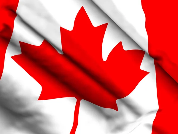 Canada flag background 3d illustration — стокове фото