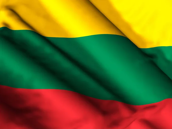 Hintergrund der litauischen Flagge — Stockfoto