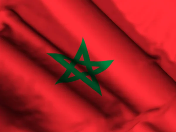摩洛哥国旗背景 — 图库照片