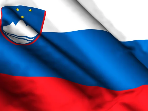 Sloveniens flagga bakgrund — Stockfoto