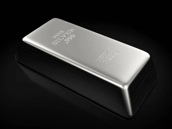 Silver bar — Stock Photo, Image