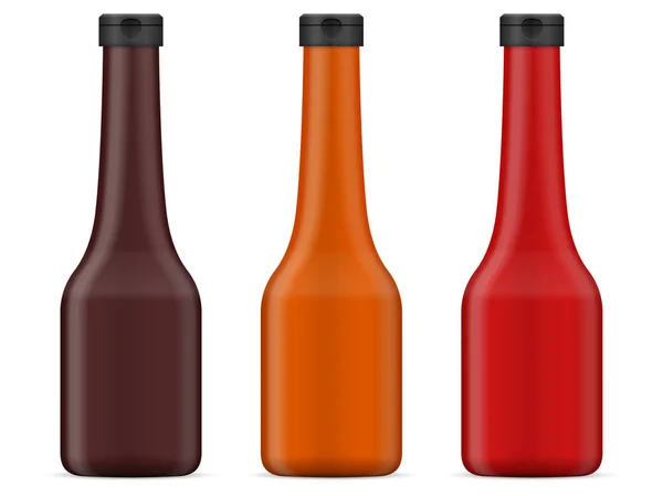 Botella con salsa — Archivo Imágenes Vectoriales