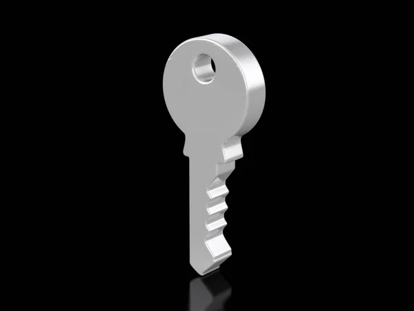 Simbolo chiave metallica — Foto Stock