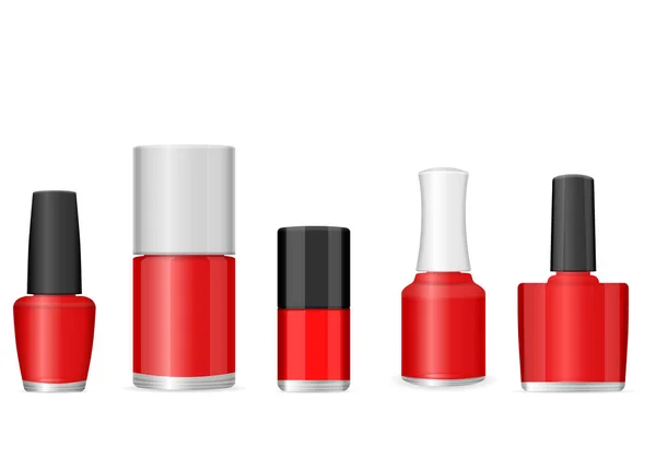 Set de esmalte de uñas — Vector de stock