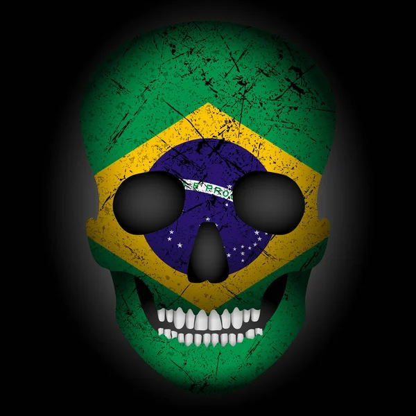 Lebka Brazílie — Stockový vektor