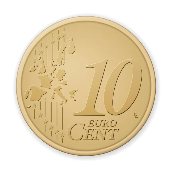On euro cent — Stok Vektör