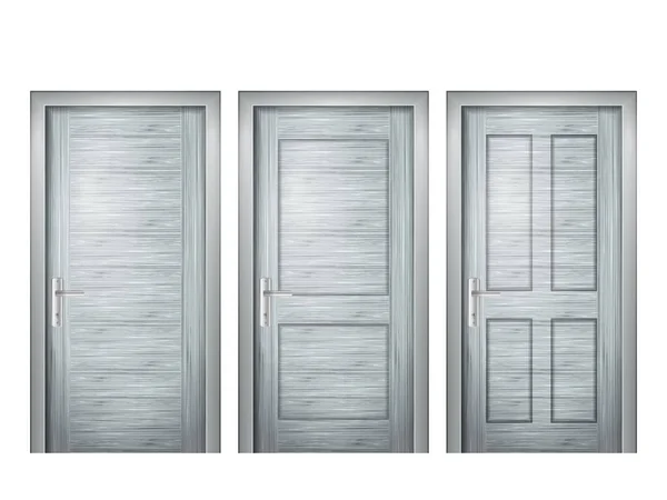 Wooden doors — Stock Vector