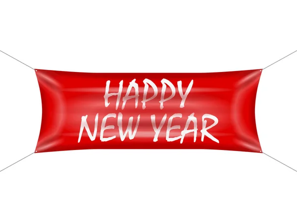 Banner felice anno nuovo — Vettoriale Stock