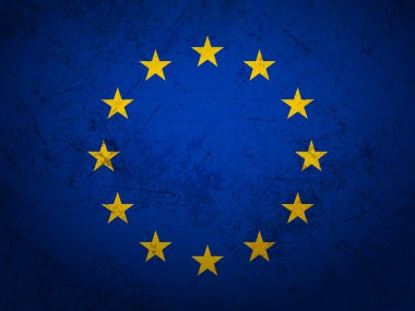 Grunge AB bayrağı desenli arka plan. Vektör illüstrasyonu.