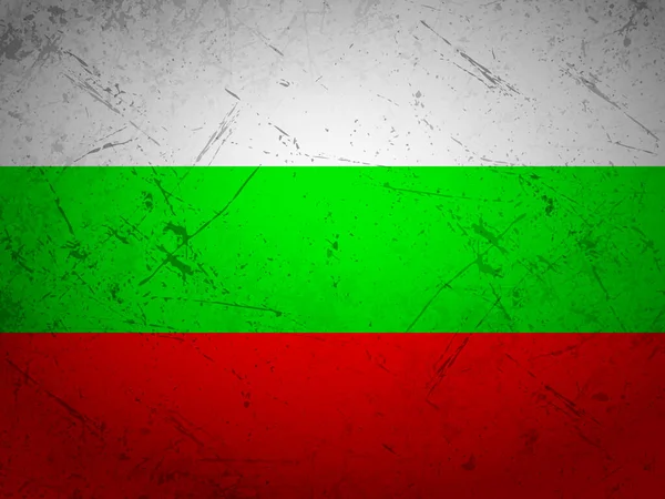 Grunge Bulgaria Bandera Fondo Texturizado Ilustración Vectorial — Vector de stock