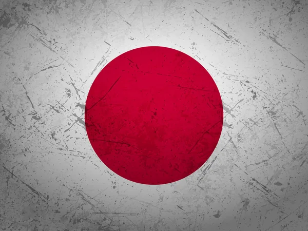 日本の国旗の質感の背景をつかむ ベクターイラスト — ストックベクタ
