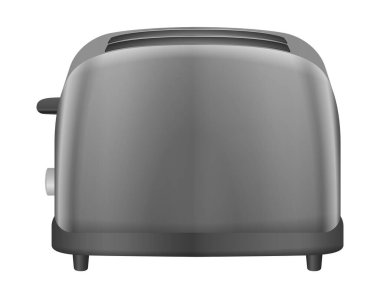 Beyaz arka planda bir tost makinesi. Vektör illüstrasyonu.