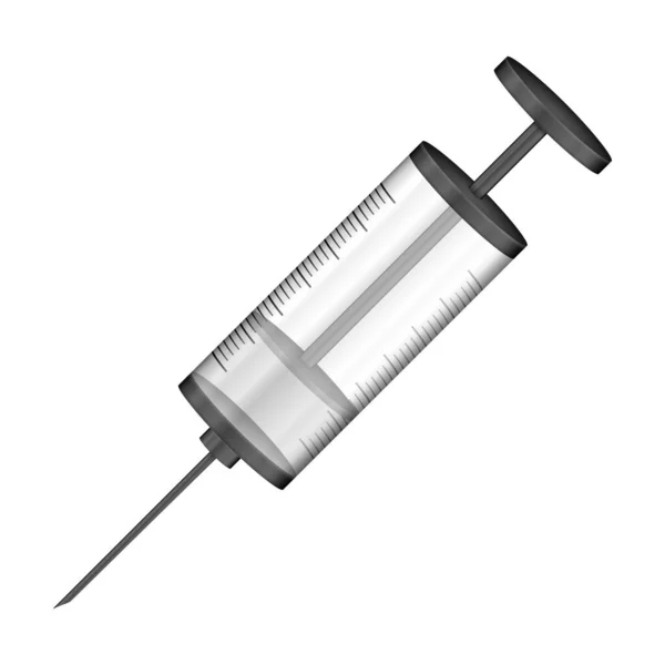 Syringe White Background Vector Illustration — Stock Vector