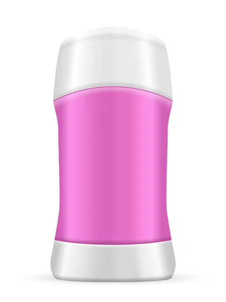 Stick Deodorant Vit Bakgrund Vektorillustration — Stock vektor