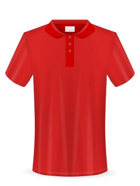 Beyaz arka planda tişört. Vektör illüstrasyonu.