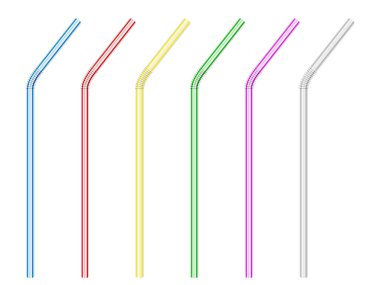 Beyaz arka planda saman içmek. Vektör illüstrasyonu.