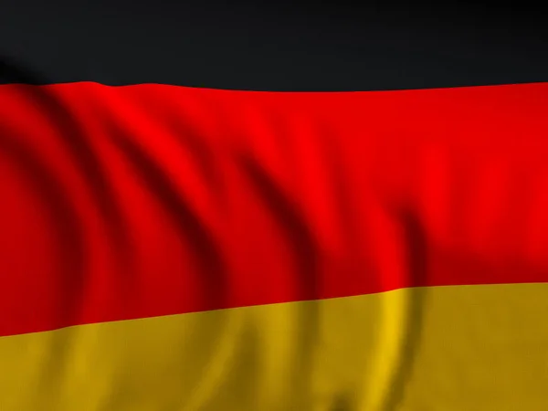 Viftar Närbild Tyskland Flagga Bakgrund Illustration — Stockfoto