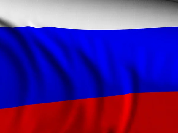 Waving Close Russia Flag Background Illustration — Stock Photo, Image