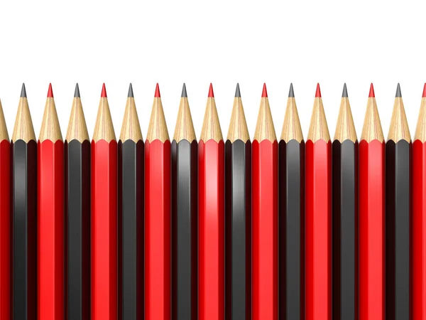 Pencils White Background Vector Illustration — Stock Photo, Image