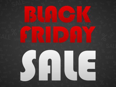 Kara Cuma metin geçmişi. Vektör illüstrasyonu.