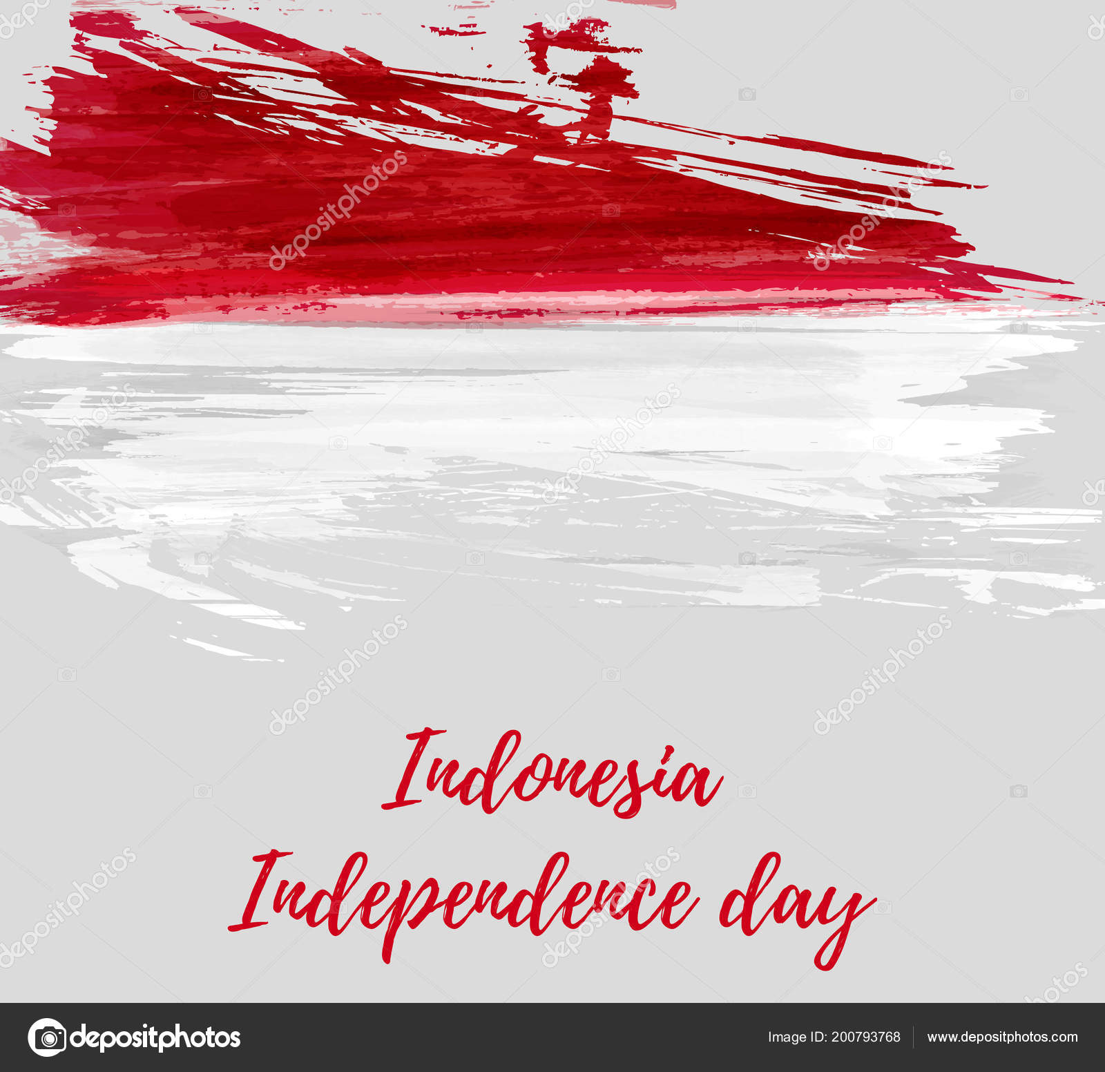 Indonesia Independence Day Background Abstract Watercolor ...