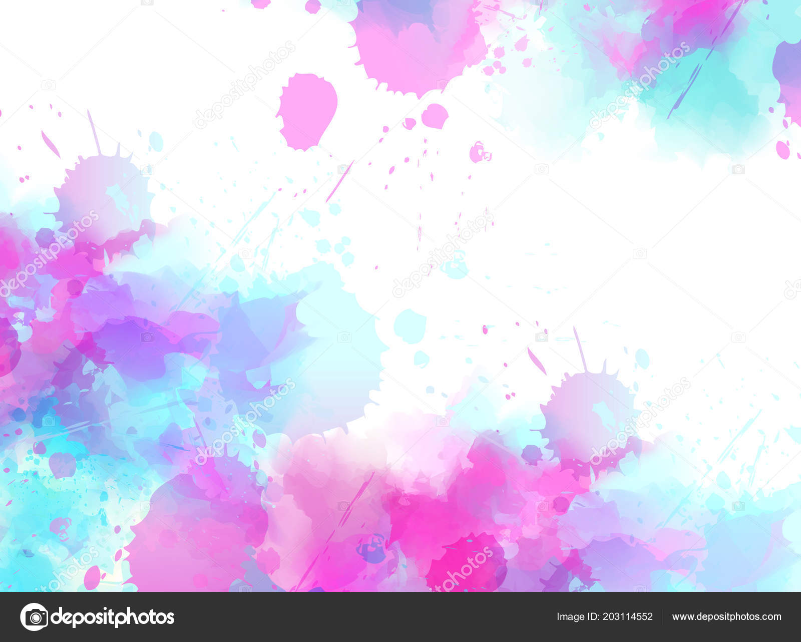 background colorful watercolor imitation splash blots frame backround designs