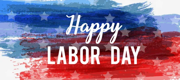 USA Labor day holiday background.  Grunge abstract brushed background in flag colors. Template for holiday poster, banner, flyer, etc.