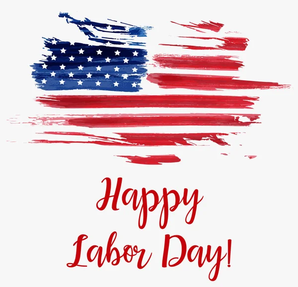 USA Labor day holiday background. Grunge abstract flag. Template for holiday poster, banner, flyer, etc.