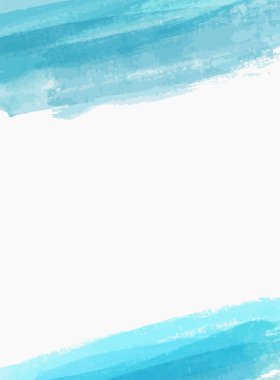 Arka plan şablonu fırçalanmış suluboya taklit hatları ile. Mavi renkli.