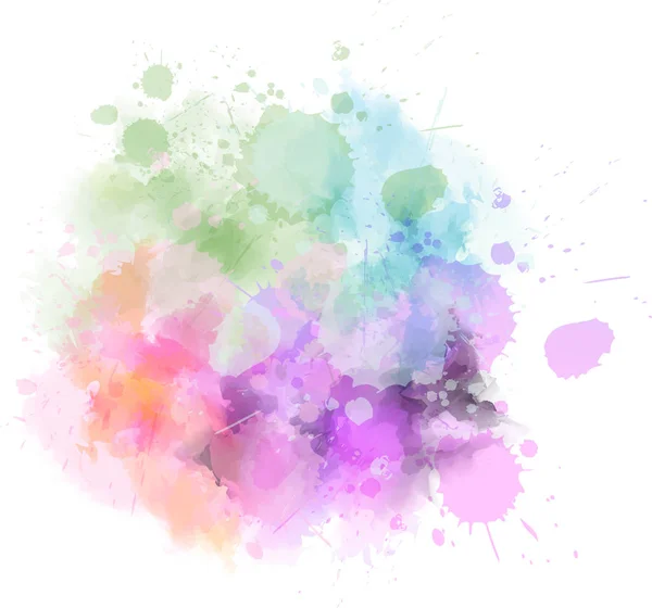 Pastel Light Watercolor Paint Splash Template Your Designs — Stock Vector