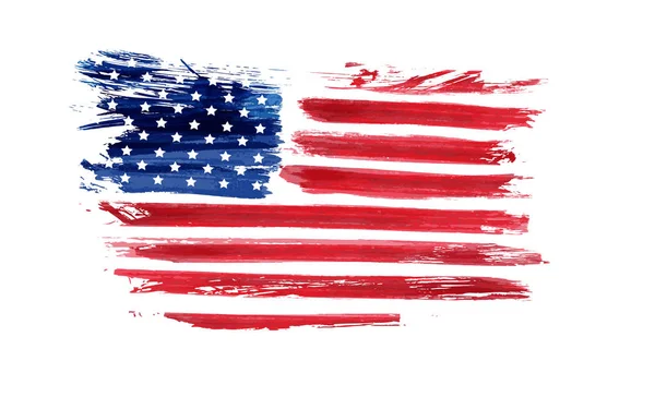 Bandera Grunge Usa Bandera Grunge Abstracta Vectorial Plantilla Para Banner — Vector de stock