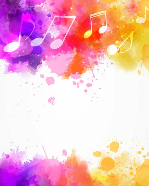 Musica sfondo colorato — Vettoriale Stock