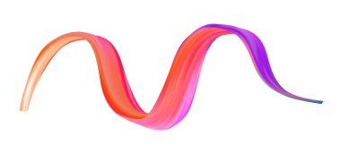 Renkli fırça konturu hattı