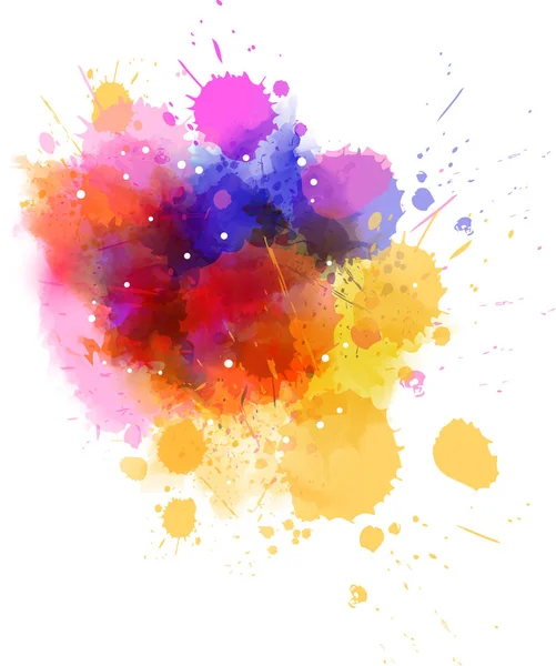 Multicolored splash watercolor blot — Stock Vector