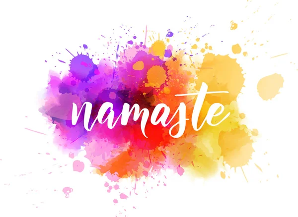Lettrage Namaste — Image vectorielle