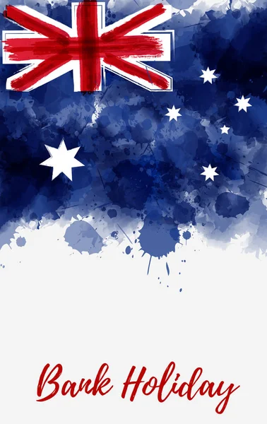 Ausztrália bank holiday banner — Stock Vector