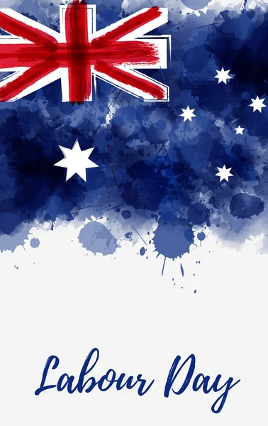 Ausztrália munka ünnepe holiday háttér — Stock Vector