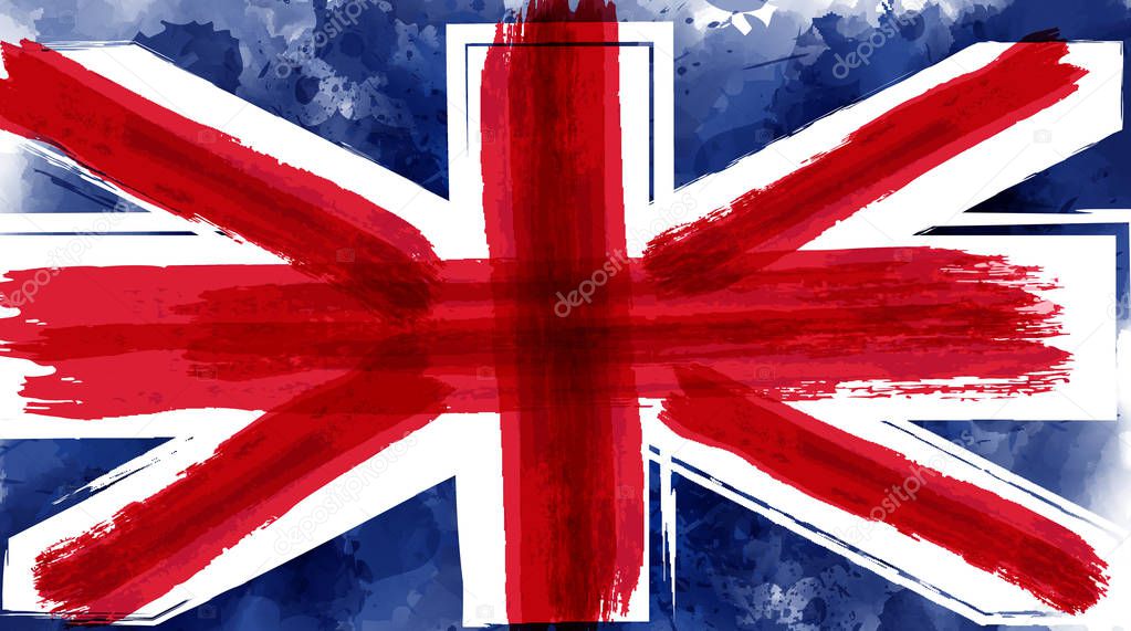 Grunge flag of the United Kingdom