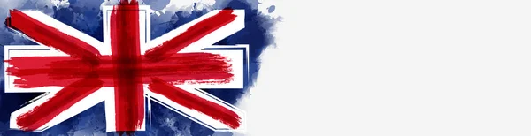 Birleşik Krallık 'ın Grunge Bayrağı — Stok Vektör