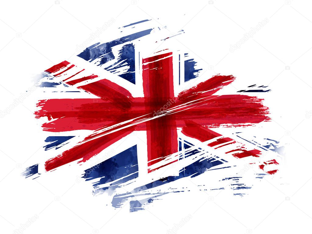 Grunge flag of the United Kingdom