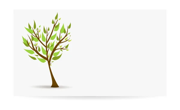 Abstrakt grönskande träd — Stock vektor