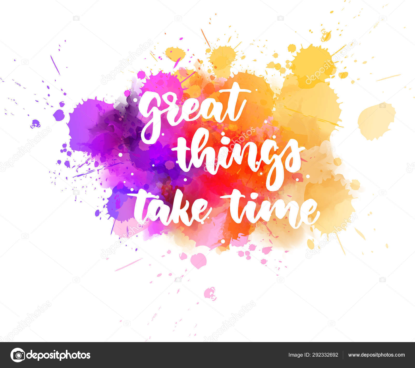 Great things take time handlettering calligraphy Stock Vector Image by ©artlana #292332692 Great things take time handlettering calligraphy Stock Vector Image by ©artlana #292332692